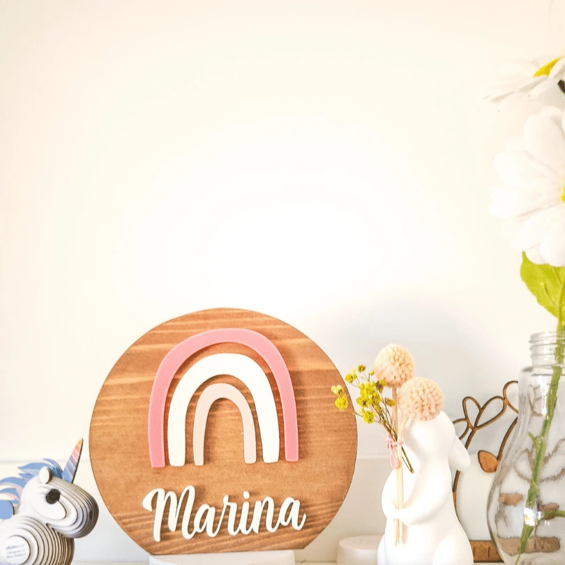 Nombre decorativo arcoiris - Imagen 3