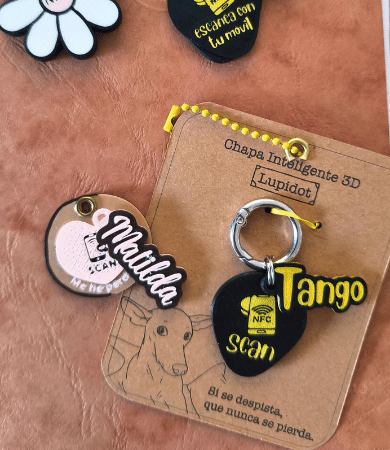 Colgante para perro personalizado con NFC – Lupidot - Imagen 3