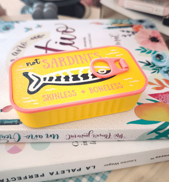 Joyero “Not Sardines” – Lata joyero impresa en 3D