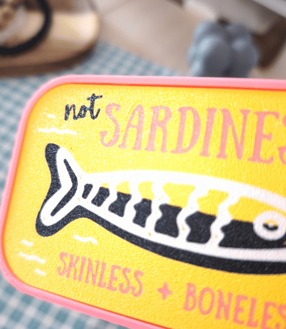 Joyero “Not Sardines” – Lata joyero impresa en 3D - Imagen 3